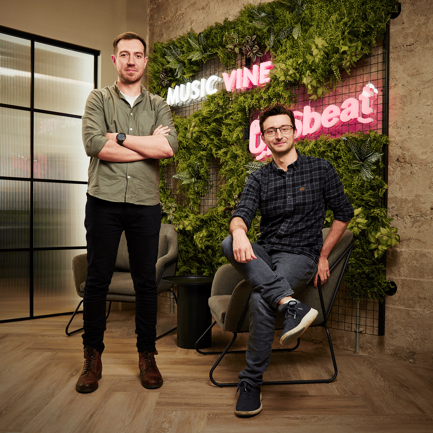 Matt and Lewis, co-founders of Music Vine
